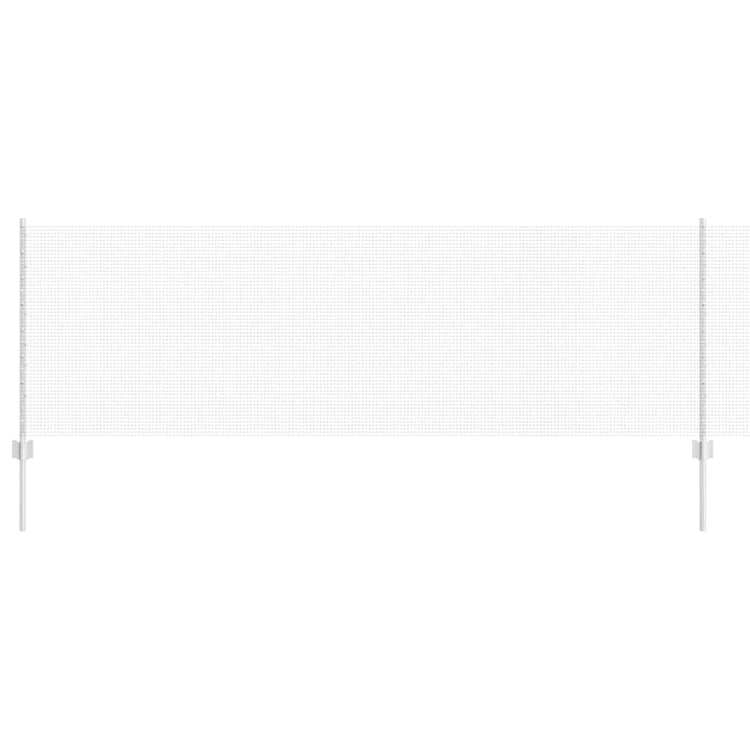 Vidaxl gelast draadhek met palen 10 x 0,8 m gegalvaniseerd staal mesh