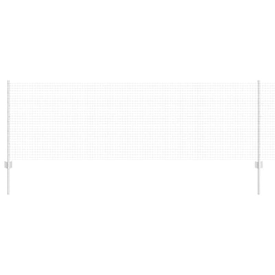 Vidaxl hek met paal zilver 0,8 x 10 m staal