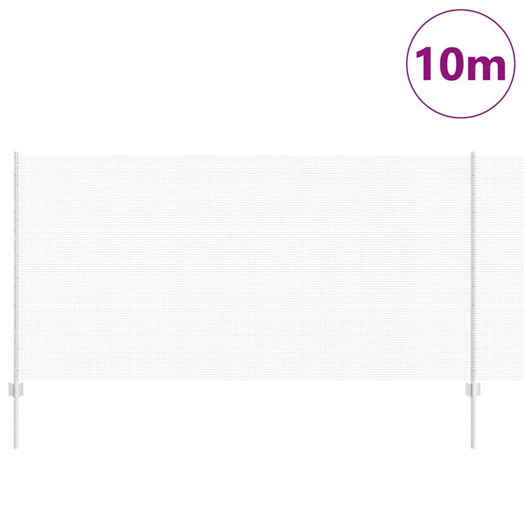 Vidaxl gelast draadhek met palen 10 x 1,2 m gegalvaniseerd staal mesh