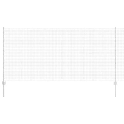 Vidaxl hek met paal zilver 1,2 x 10 m staal