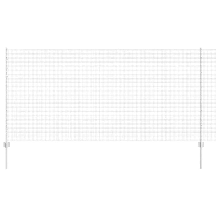 Vidaxl gelast draadhek met palen 10 x 1,2 m gegalvaniseerd staal mesh