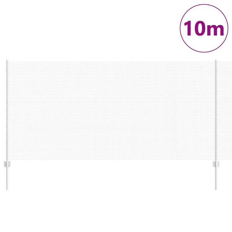 Vidaxl gelast draadhek met palen 10 x 1,2 m gegalvaniseerd staal mesh