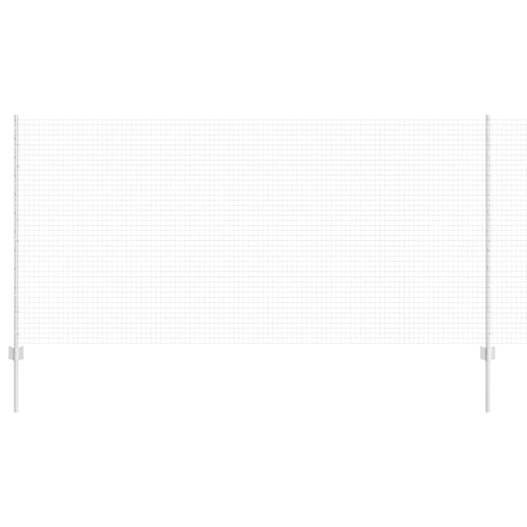 Vidaxl gelast draadhek met palen 10 x 1,2 m gegalvaniseerd staal mesh