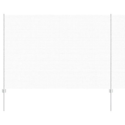 Vidaxl hek met paal zilver 1,5 x 10 m staal