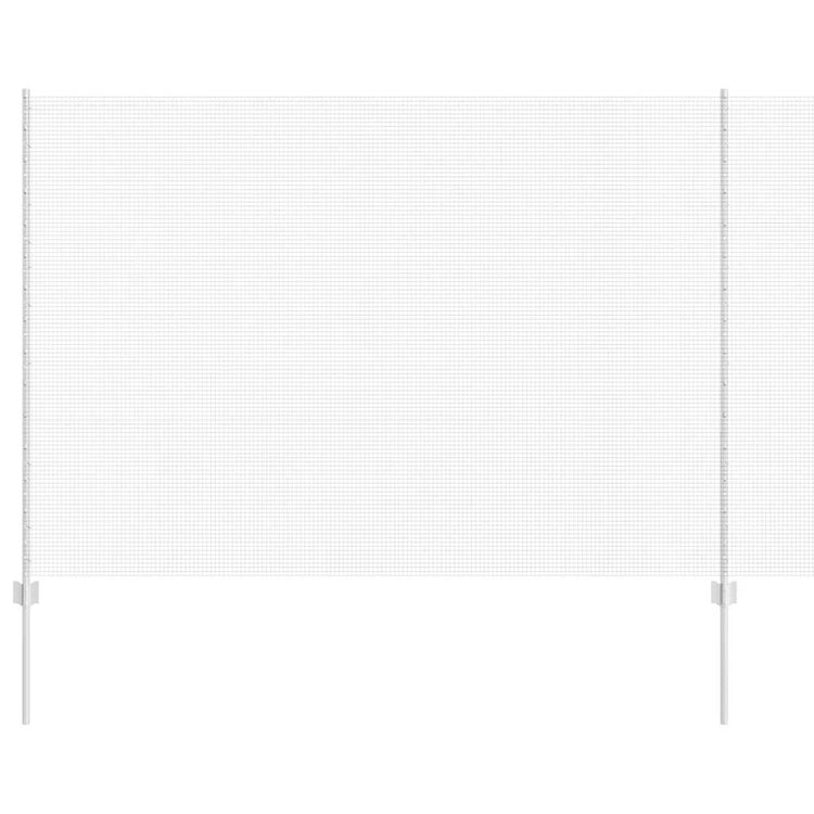Vidaxl gelast draadhek met palen 10 x 1,6 m gegalvaniseerd staal mesh