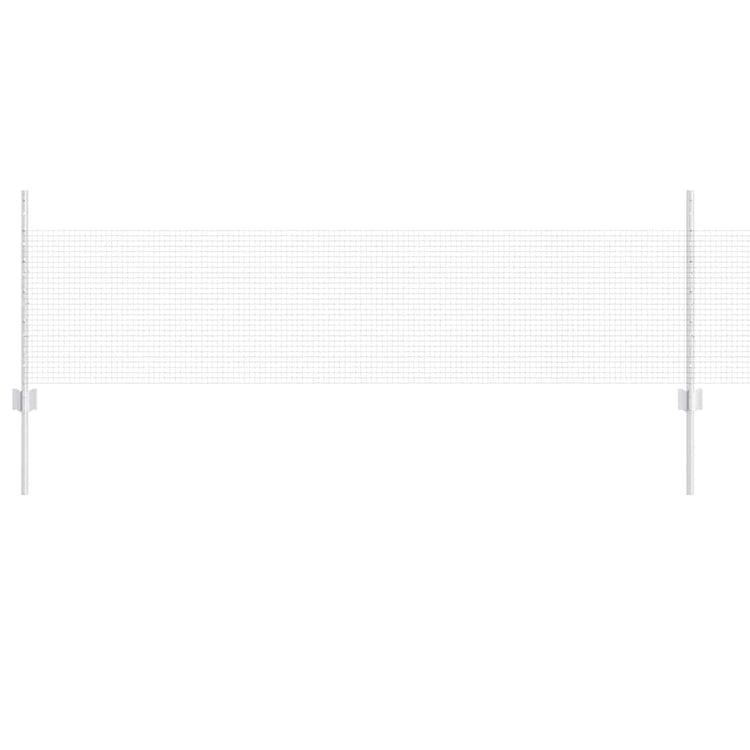 Vidaxl gelast draadhek met palen 25 x 0,5 m gegalvaniseerd staal mesh