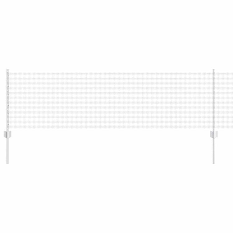 Vidaxl gelast draadhek met palen 25 x 0,6 m gegalvaniseerd staal mesh