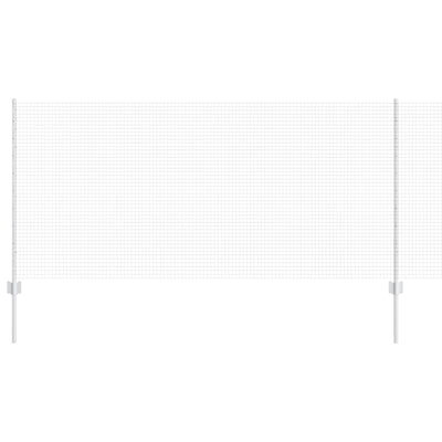 Vidaxl hek met paal zilver 1 x 25 m staal
