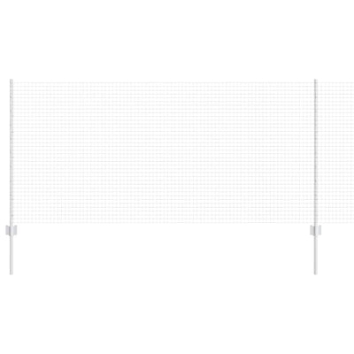 Vidaxl hek met paal zilver 1 x 25 m staal