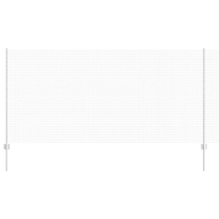 Vidaxl gelast draadhek met palen 25 x 1,2 m gegalvaniseerd staal mesh