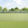 Vidaxl hek met paal zilver 1,4 x 25 m staal