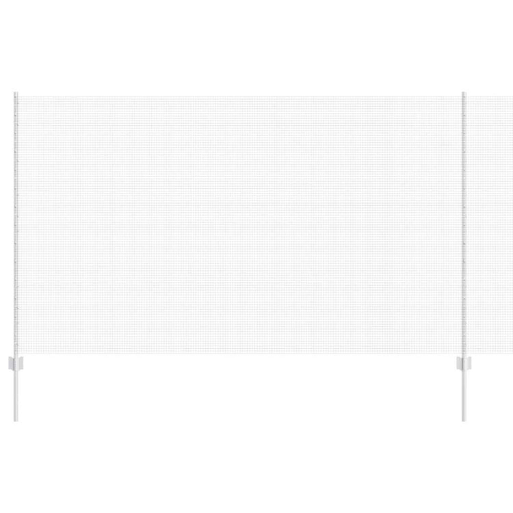 Vidaxl gelast draadhek met palen 25 x 1,4 m gegalvaniseerd staal mesh