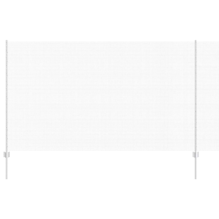 Vidaxl gelast draadhek met palen 25 x 1,4 m gegalvaniseerd staal mesh