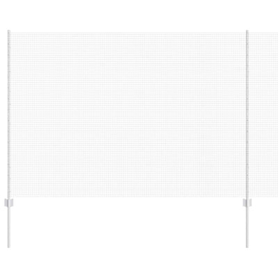 Vidaxl hek met paal zilver 1,5 x 25 m staal