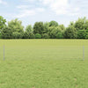 Vidaxl hek met paal zilver 0,4 x 50 m staal
