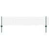 Vidaxl hek met paal groen 0,4 x 10 m staal en pvc