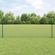 Vidaxl gelast draadhek met palen 10 x 0,5 m gegalvaniseerd staal groen