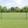 Vidaxl hek met paal groen 0,6 x 10 m staal en pvc