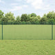 Vidaxl gelast draadhek met palen 10 x 0,8 m pvc-coated staal groen