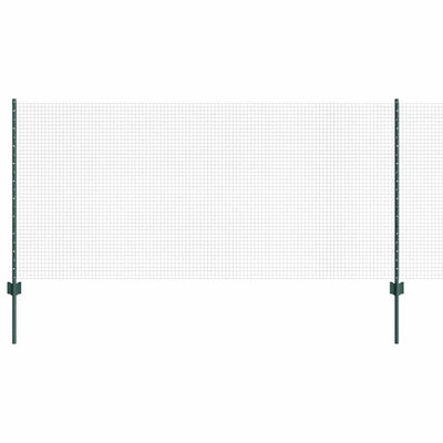 Vidaxl hek met paal groen 1 x 10 m staal