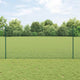Vidaxl gelast draadhek met palen 10 x 1,2 m pvc-coated staal groen