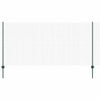 Vidaxl hek met paal groen 1,2 x 10 m staal en pvc
