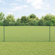 Vidaxl gelast draadhek met palen 10 x 1,4 m pvc-coated staal groen