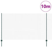 Vidaxl gelast draadhek met palen 10 x 1,4 m pvc-coated staal groen - afbeelding 3