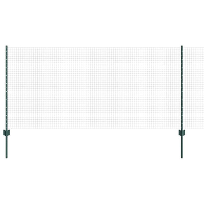 Vidaxl hek met paal groen 1 x 25 m staal