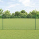 Vidaxl gelast draadhek met palen 25 x 1,4 m pvc-coated staal groen