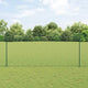 Vidaxl gelast draadhek met palen 25 x 1,4 m pvc-coated staal groen