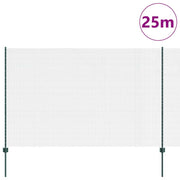 Vidaxl gelast draadhek met palen 25 x 1,6 m pvc-coated staal groen - afbeelding 3
