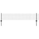 Vidaxl gelast draadhek met palen 10 x 0,4 m pvc-coated staal grijs