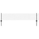 Vidaxl gelast draadhek met palen 10 x 0,4 m pvc-coated staal grijs