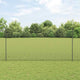 Vidaxl hek met paal grijs 1,5 x 10 m staal en pvc