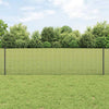 Vidaxl hek met paal grijs 0,6 x 25 m staal en pvc