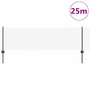 Vidaxl gelast draadhek met palen 25 x 0,6 m pvc-coated staal grijs - afbeelding 3