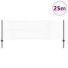 Vidaxl hek met paal grijs 0,8 x 25 m staal en pvc