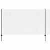 Vidaxl hek met paal grijs 1,4 x 25 m staal en pvc