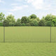 Vidaxl gelast draadhek met palen 25 x 1,4 m pvc-coated staal grijs