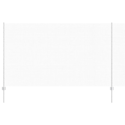 Vidaxl hek met paal grijs 1,4 x 25 m staal en pvc