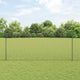 Vidaxl gelast draadhek met palen 25 x 1,4 m pvc-coated staal grijs
