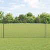 Vidaxl hek met paal grijs 1,5 x 25 m staal