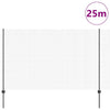 Vidaxl hek met paal grijs 1,6 x 25 m staal en pvc