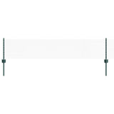 Vidaxl hek met paal groen 0,4 x 10 m staal en pvc - afbeelding 2