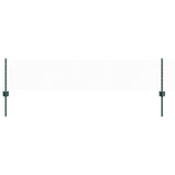 Vidaxl hek met paal groen 0,4 x 10 m staal en pvc - afbeelding 2