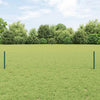 Vidaxl hek met paal groen 0,4 x 10 m staal en pvc