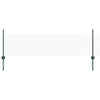 Vidaxl hek met paal groen 0,5 x 10 m staal en pvc