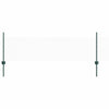 Vidaxl hek met paal groen 0,5 x 10 m staal en pvc