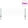 Vidaxl hek met paal groen 0,6 x 10 m staal en pvc